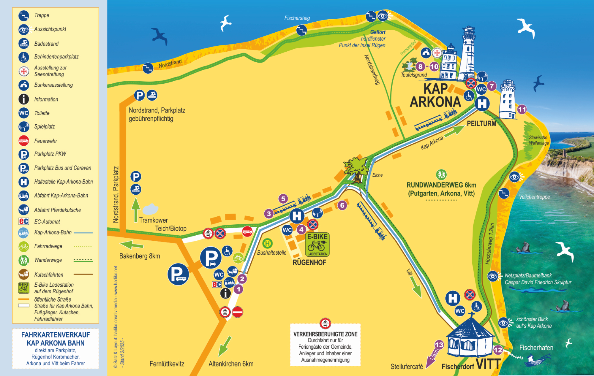 Kap_Arkona_Karte Kap Arkona auf der Insel Rügen: Kap der 4 Türme - Kap Arkona